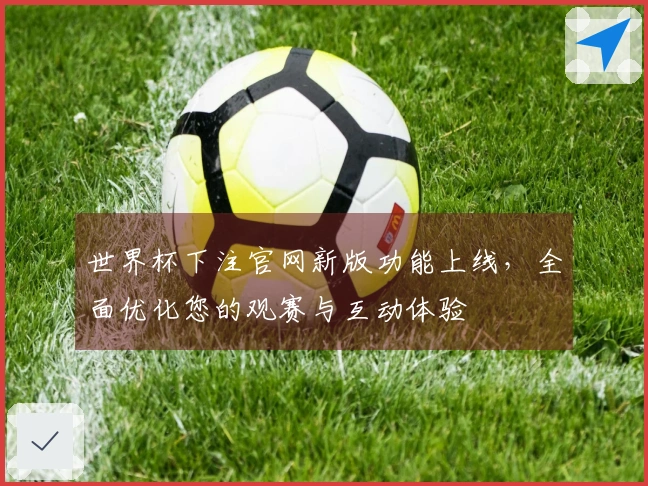 世界杯下注官网新版功能上线，全面优化您的观赛与互动体验